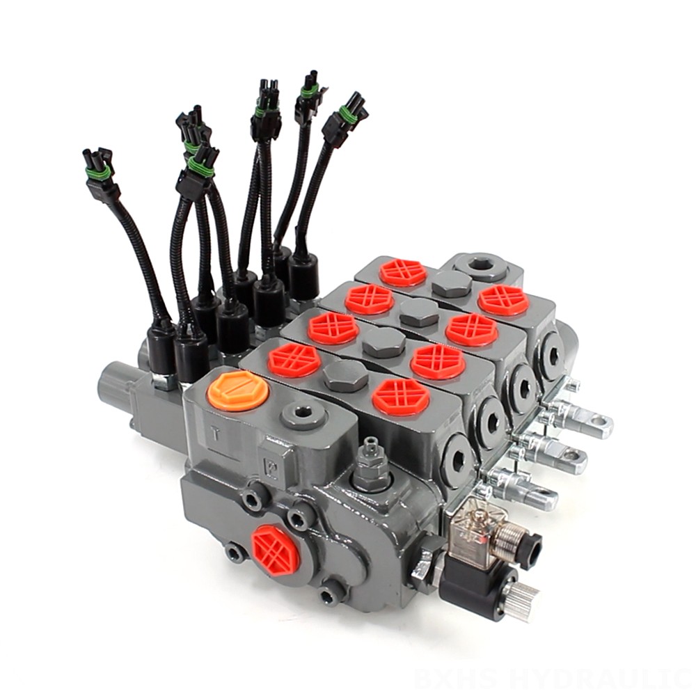 HSDLS180-Electric unloading valve Manual 4 Spool Sectional Directional Valve image